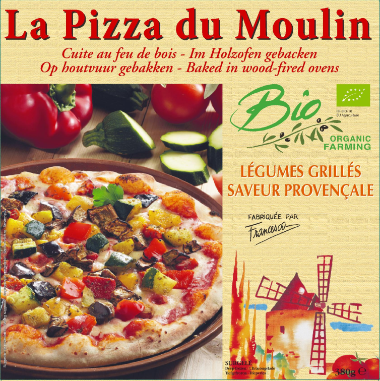 La Pizza du Moulin pizza groenten bio 380g